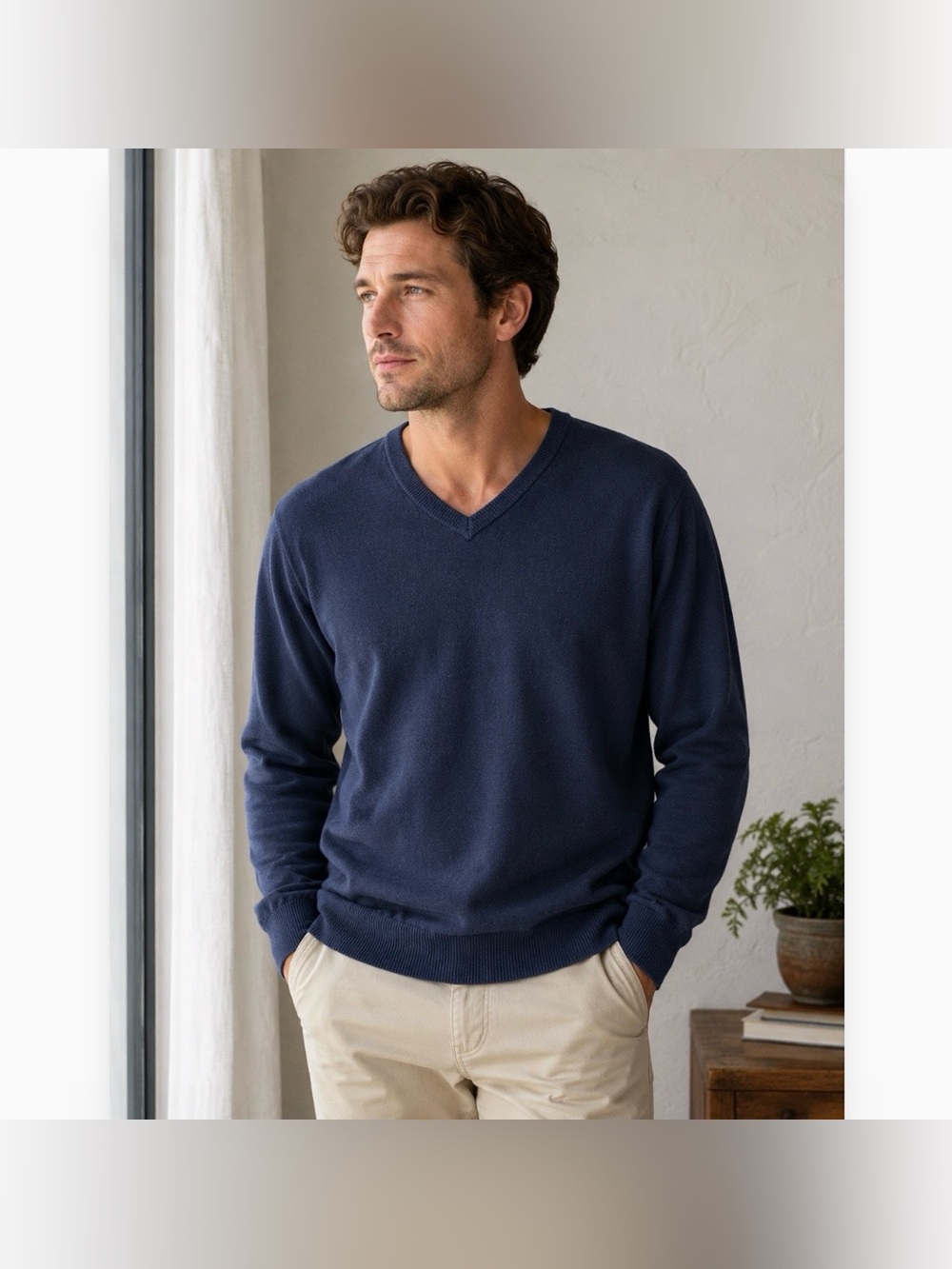 St. John’s Bay Navy XL V-neck Sweater
